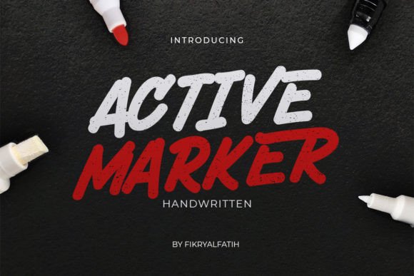 Active Marker Font for Eye-Catching Campaign Designs