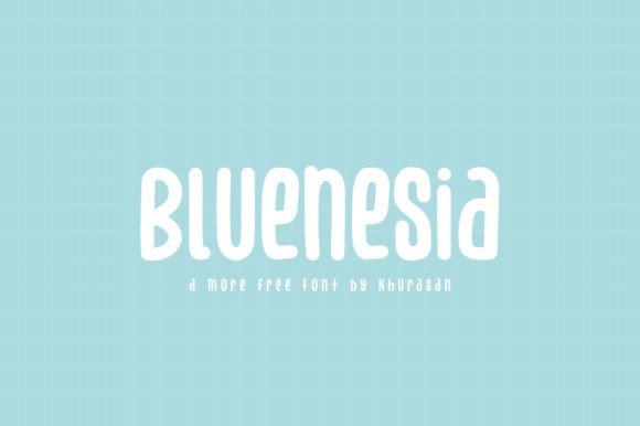 Bluenesia: The Modern Display Font for Creative Branding