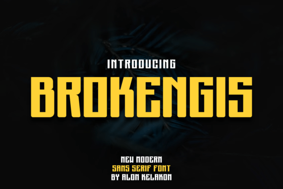 Brokengis: A Modern Display Font for Small Business Branding