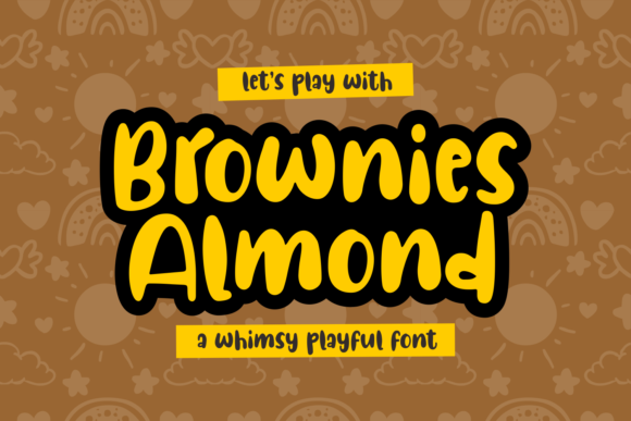 Brownies Almond Font for Eye-Catching Branding