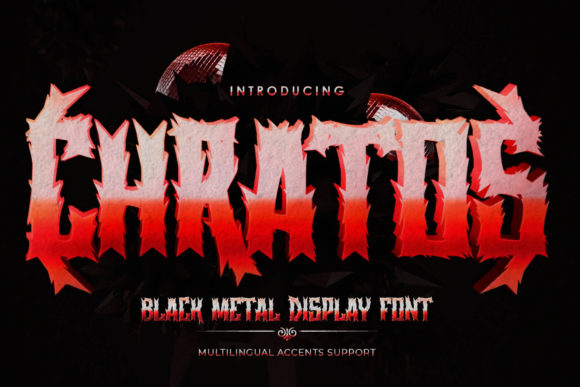 Chratos: The Black Metal Display Font That Elevates Campaign Design