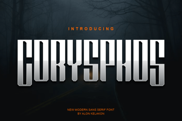 Corysphos: A Modern Display Font for Creative Makers