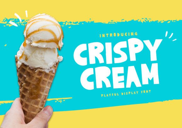 Crispy Cream Display Font for Bold Editorial Design