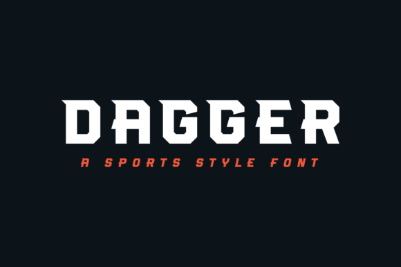 Dagger Display Font for Bold Craft Creations