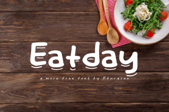 Eatday: A Modern Display Font for Bold Branding