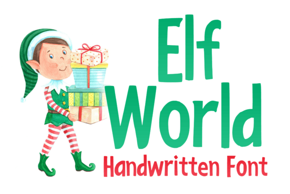 Elf World Font for Festive and Playful Branding