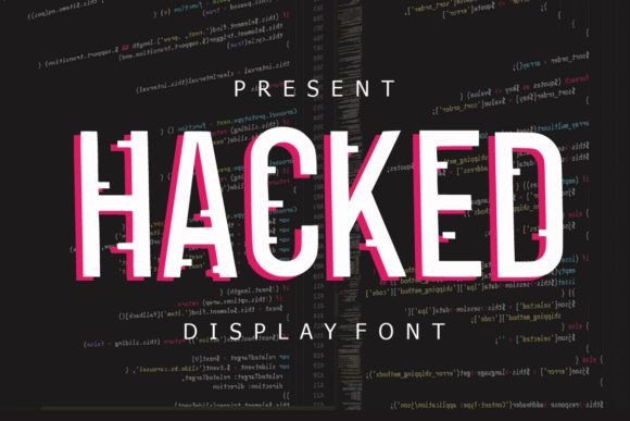 Hacked: A Bold Display Font for Modern Digital Branding