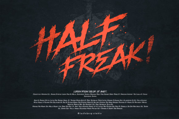 Half Freak: A Gothic Display Font for Bold Editorial Design