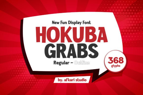 Hokuba Grabs: A Display Font with Purpose