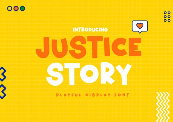 Justice Story: A Bold Display Font for Eye-Catching Campaigns