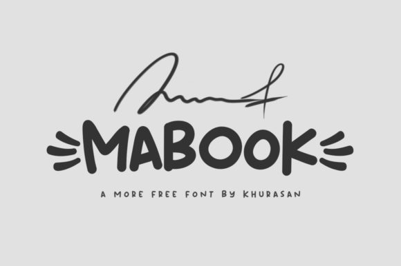 Mabook: A Modern Display Font for Creative Crafters