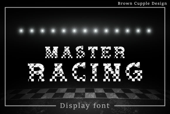 Master Racing: The Retro Display Font for Creative Product Makers