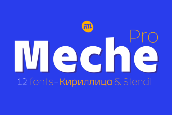 Meche Pro: A Geometric Typeface for Bold Brand Campaigns