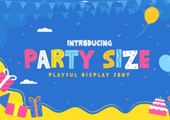 Party Size Font for Whimsical Branding and Creative Projects