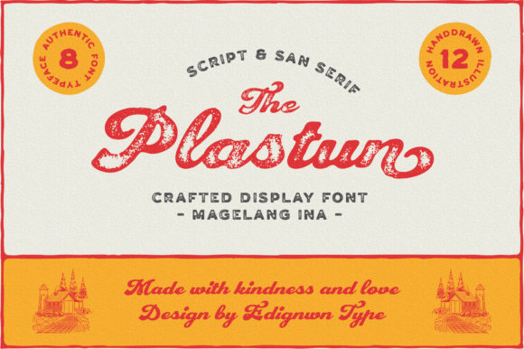 Plastun: A Vintage-Inspired Display Font for Creative Makers