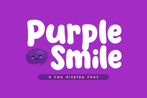 Purple Smile: The Playful Display Font for Handmade Creators