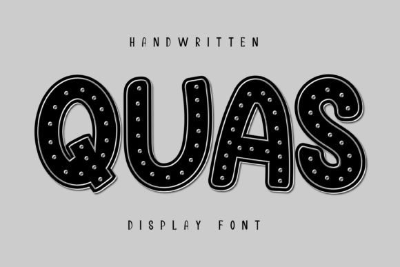 Quas: A Groovy Display Font for Bold Branding