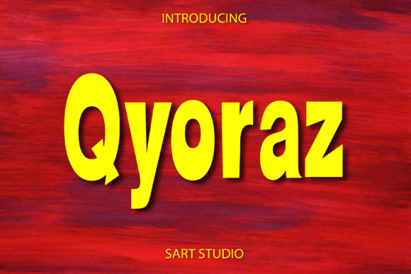 Qyoraz: A Fun Display Font for Editorial Design