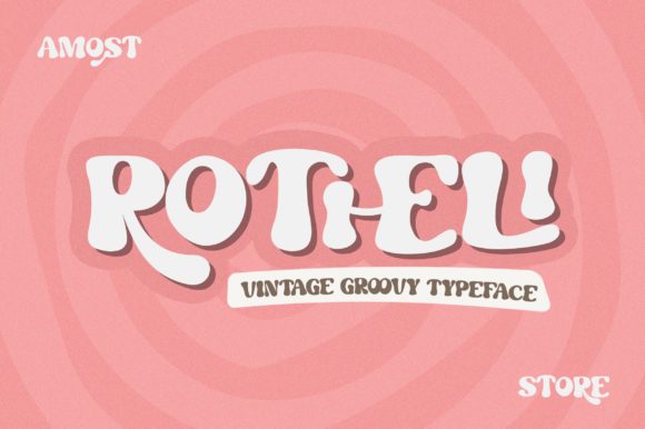 Rotheli: A Vintage Groovy Font for Professional Branding