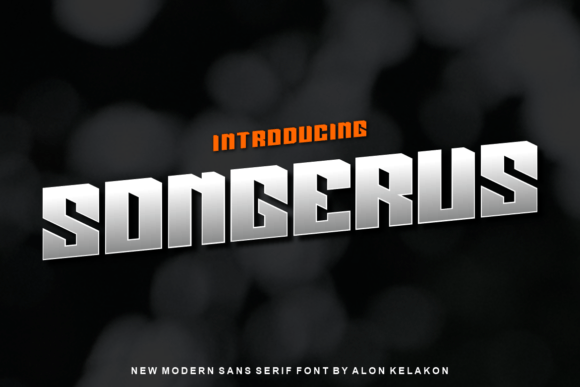 Songerus: A Modern Display Font for Digital Creativity