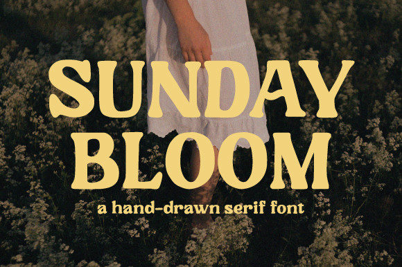 Sunday Bloom Display Font for Bold and Rustic Branding