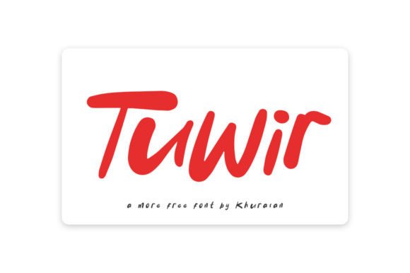 Tuwir: The Modern Display Typeface for Editorial Design